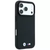 Capa MagSafe BMW M Quadrille Kevlar Metal Logo para iPhone 18 Pro / 17 Pro - preta