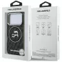 Capa MagSafe Karl Lagerfeld IML Glitter Karl & Choupette Heads Logo para iPhone 17 Pro preta