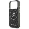 Capa MagSafe Karl Lagerfeld IML Glitter Karl & Choupette Heads Logo para iPhone 17 Pro preta