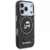 Capa MagSafe Karl Lagerfeld IML Glitter Karl & Choupette Heads Logo para iPhone 17 Pro preta