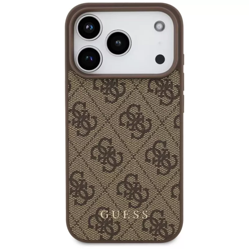Capa GUESS 4G Classic para iPhone 18 Pro / 17 Pro - castanha