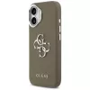 Capa Guess Grained Big 4G Classic Logo para Apple iPhone 17 - Castanho