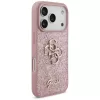Capa GUESS Fixed Glitter Big 4G para iPhone 18 Pro / 17 Pro – Rosa