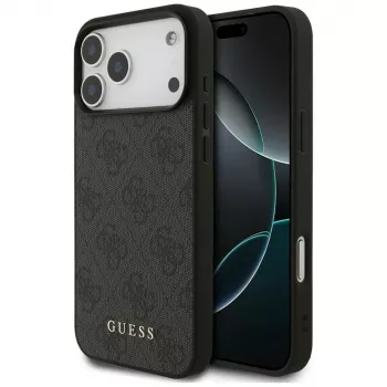 Capa de proteção GUESS 4G Classic para iPhone 18 Pro Max / 17 Pro Max - Preto