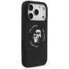 Capa MagSafe Karl Lagerfeld Silikon Karl & Choupette Ring para iPhone 17 Pro Max - Preto