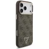 Capa MagSafe GUESS 4G Triangle Logo para iPhone 18 Pro Max / 17 Pro Max - Castanho