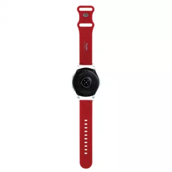 Pulseira universal de silicone Hello Kitty 22mm Cabeça da Kitty Vermelha