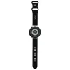 Pulseira universal de silicone Hello Kitty com design de cabeça da Kitty, Preto, 20mm