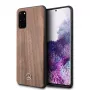Capa rígida Mercedes-Benz Wood Line Nogueira para Samsung Galaxy S20+ (SM-G985) - Castanho