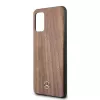 Capa rígida Mercedes-Benz Wood Line Nogueira para Samsung Galaxy S20+ (SM-G985) - Castanho