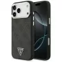 Capa MagSafe GUESS 4G Triangle Logo para iPhone 18 Pro Max / 17 Pro Max - Preto e Prateado