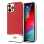 Capa rígida MINI MORRIS Mini MIHCP12MPCUBIRE para iPhone 12/12 Pro 6,1 polegadas Riscas Vermelhas Coleção Stripe