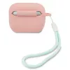 Capa GUESS GUACAPLSVSPG para AirPods Pro Silicone Vintage Rosa Verde