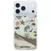 Capa Karl Lagerfeld Liquid Glitter Beach & Sand para iPhone 18 Pro Max / 17 Pro Max – Bege