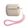 Capa de silicone GUESS Vintage para Apple AirPods Pro - Cinzento Rosa