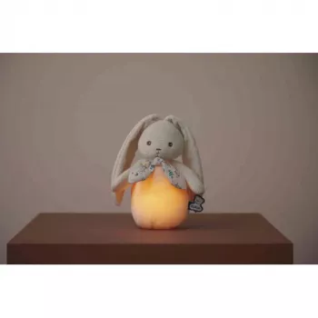 Luz de presença de peluche Kaloo Lapinoo, coelho cor de creme