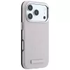 Capa MagSafe Karl Lagerfeld Grained Mono Resin Logo para iPhone 18 Pro / 17 Pro - Rosa