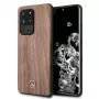 Capa rígida Mercedes-Benz Wood Line Nogueira para Samsung Galaxy S20 Ultra (G988) - Castanho