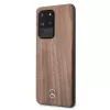 Capa rígida Mercedes-Benz Wood Line Nogueira para Samsung Galaxy S20 Ultra (G988) - Castanho
