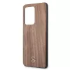 Capa rígida Mercedes-Benz Wood Line Nogueira para Samsung Galaxy S20 Ultra (G988) - Castanho