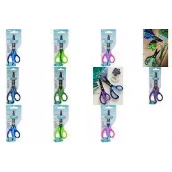 WEDO Gripy Tesoura de artesanato 130 mm ponta afiada, aço inoxidável, para destros, preta, 1 unidade em cartão blister