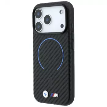 BMW M Capa MagSafe Carbon Printed Ring para iPhone 18 Pro Max / 17 Pro Max - preta