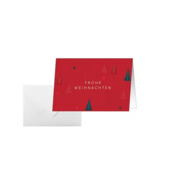 SIGEL DS636 Cartões de Natal Ruby Pines DIN A6, pack de 25 com envelopes