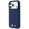 BMW M Capa MagSafe Carbon Metal Logo para iPhone 18 Pro / 17 Pro - azul-marinho