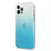 Mercedes-Benz MEHCP12LCLGBL Capa rígida para iPhone 12 Pro Max Transparent Line azul