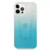 Mercedes-Benz MEHCP12LCLGBL Capa rígida para iPhone 12 Pro Max Transparent Line azul