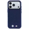BMW M Capa MagSafe Carbon Metal Logo para iPhone 18 Pro Max / 17 Pro Max - azul-marinho