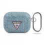 GUESS Capa para AirPods Pro azul-clara da Jeans Collection com mosquetão