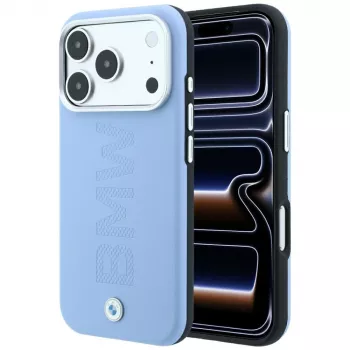 BMW Capa MagSafe Sign Centered Deboss para iPhone 18 Pro / 17 Pro - azul
