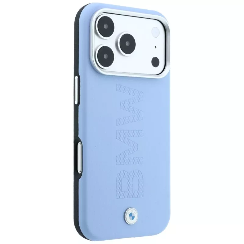 BMW Capa MagSafe Sign Centered Deboss para iPhone 18 Pro / 17 Pro - azul
