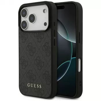 GUESS Capa de proteção traseira 4G Classic para Apple iPhone 18 Pro / 17 Pro - preta