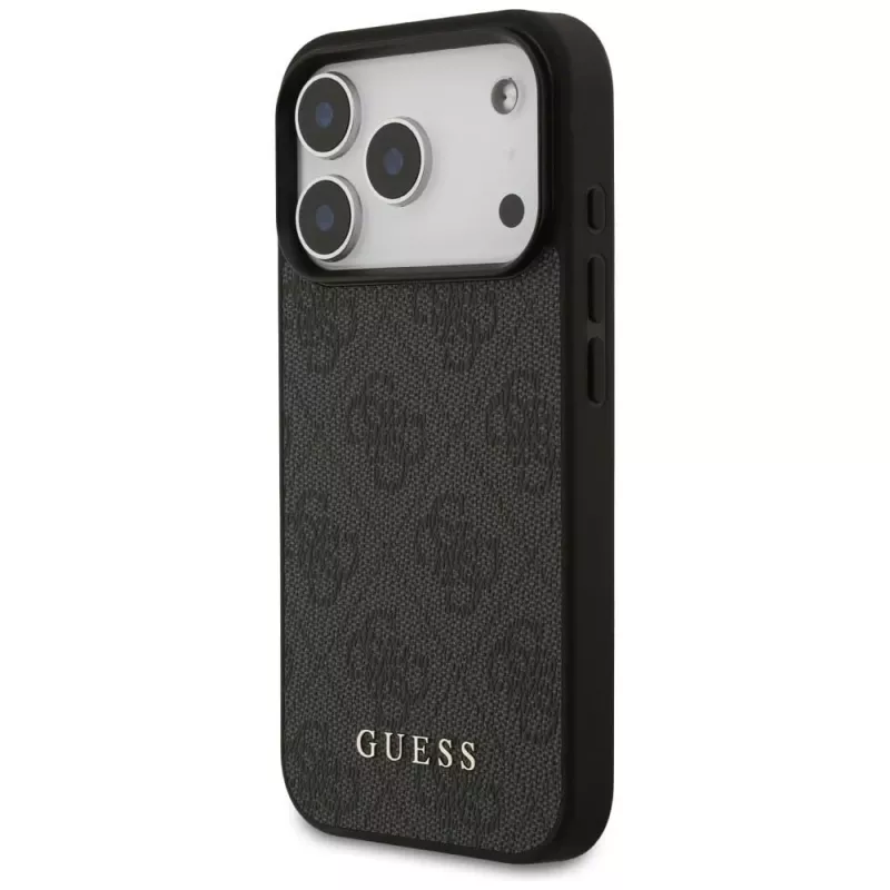 GUESS Capa de proteção traseira 4G Classic para Apple iPhone 18 Pro / 17 Pro - preta