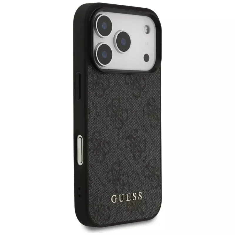 GUESS Capa de proteção traseira 4G Classic para Apple iPhone 18 Pro / 17 Pro - preta