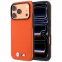 BMW M Capa MagSafe M Quadrille Kevlar Metal Logo para iPhone 18 Pro / 17 Pro - laranja