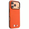 BMW M Capa MagSafe M Quadrille Kevlar Metal Logo para iPhone 18 Pro / 17 Pro - laranja