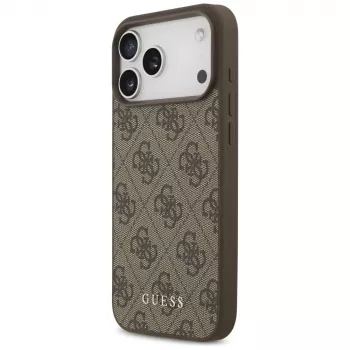 GUESS Capa 4G Classic para iPhone 18 Pro Max / 17 Pro Max - castanha