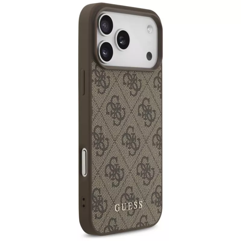 GUESS Capa 4G Classic para iPhone 18 Pro Max / 17 Pro Max - castanha
