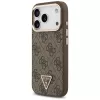 Capa MagSafe GUESS 4G Triangle Logo para iPhone 17 Pro / 18 Pro - Castanho
