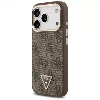 Capa MagSafe GUESS 4G Triangle Logo para iPhone 17 Pro / 18 Pro - Castanho