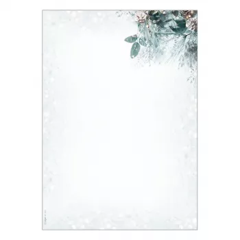 Papel de carta de Natal SIGEL Eucalyptus Magic A4 90 g/m² 100 folhas