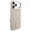 Capa MagSafe GUESS 4G Triangle Logo para iPhone 18 Pro Max / 17 Pro Max - Ouro rosa