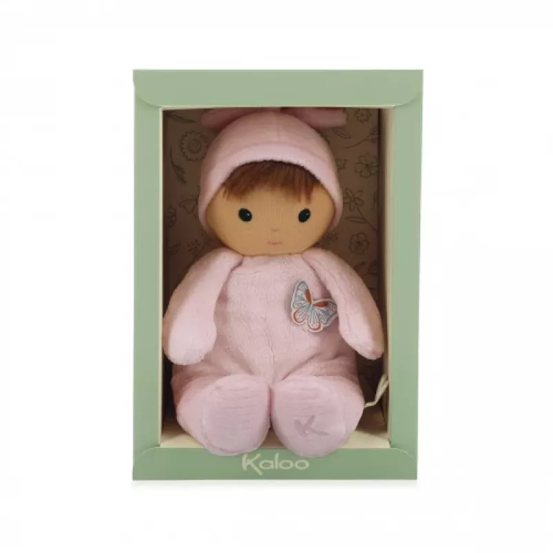 Peluche de pano Kaloo Camellia 24 cm em caixa de presente, coleção Tendresse