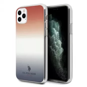 Capa U.S. Polo Assn. Gradient Pattern para Apple iPhone 11 Pro – Azul e vermelho