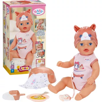Boneca Zapf Baby born Lena Cat 36cm corpo mole ZAPF CREATION