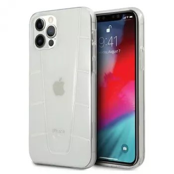Capa rígida transparente Mercedes-Benz MEHCP12LCLCT para iPhone 12 Pro Max Transparent Line