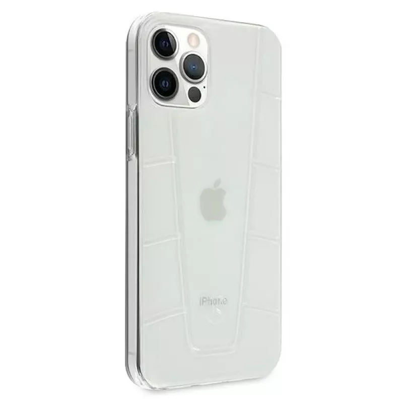Capa rígida transparente Mercedes-Benz MEHCP12LCLCT para iPhone 12 Pro Max Transparent Line